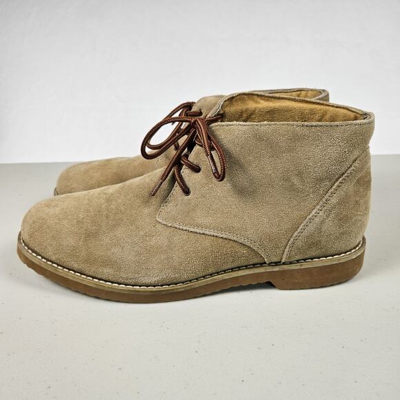 Nunn Bush Suede Leather Mens Chukka Boots Woodbury Ankle Tan 84445-269 Size 10 - Picture 2 of 16